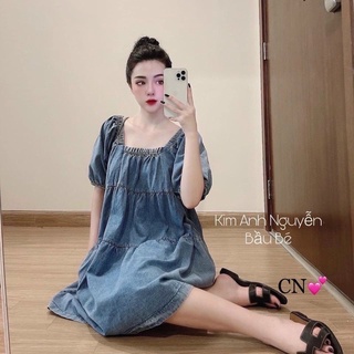 ĐẦM BẦU JEAN FREE SIze
