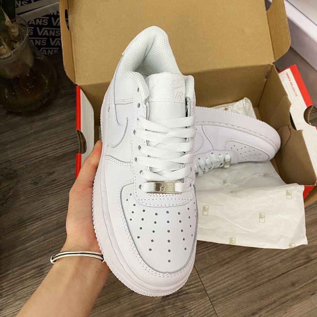 Giày Sneaker Trắng Air Force 1 - AF1 Trắng Full Nam Nữ