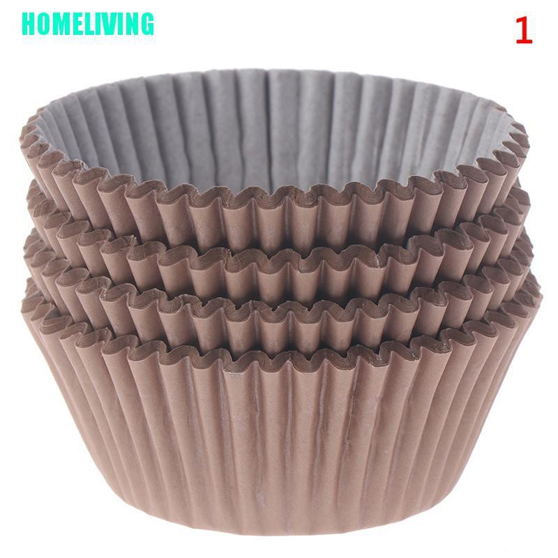 Set 100 giấy lót bánh cupcake dùng một lần họa tiết xinh xắn dễ thương