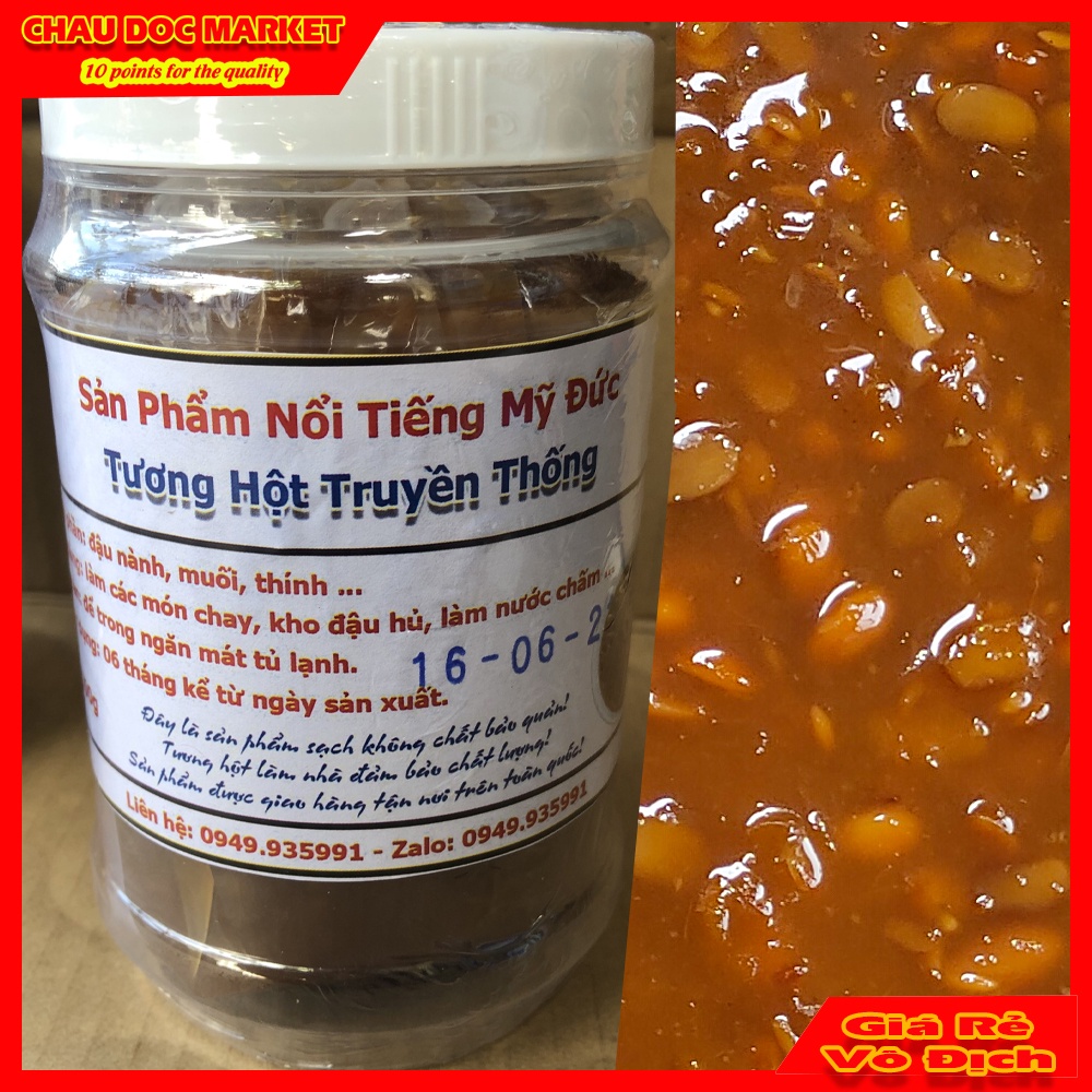 Tương Hột Truyền Thống Mỹ Đức Làm Nhà Thơm Ngon Không Bịt Nát Hạt Đậu Hủ 500gr