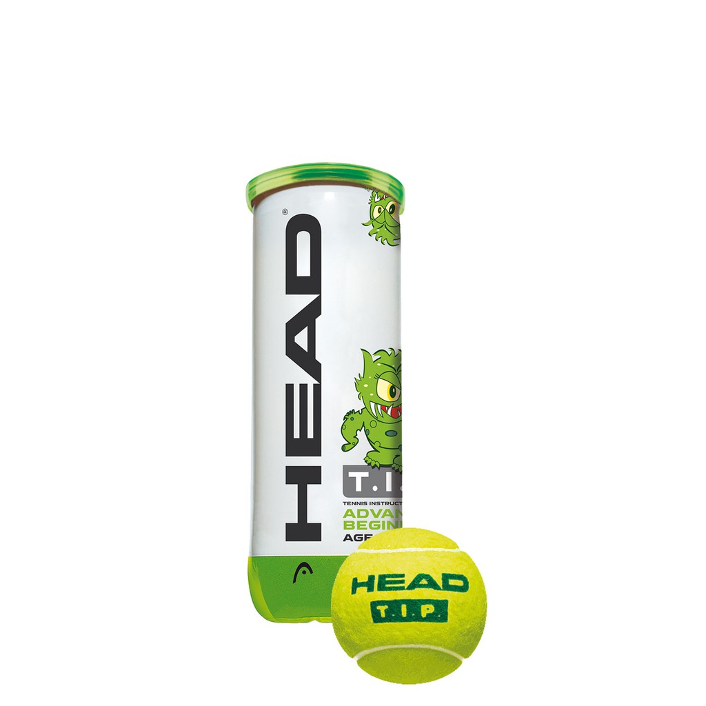 Bóng tennis trẻ em HEAD T.I.P Green 9-10 tuổi (lon 3 quả)