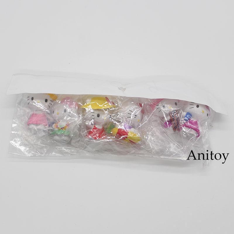 Set 6 đồ chơi mô hình nhân vật Hello Kitty