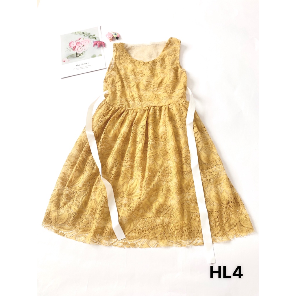[XẢ KHO] Váy cho bé gái màu hè babydoll chất vải chiffon Sunkid HL nhiều màu size trẻ em 5-10 tuổi