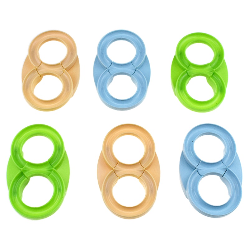 Set 6 Món Đồ Chơi Đường Ray Bàn Tay Mắt Vui Nhộn Sáng Tạo Cho Bé