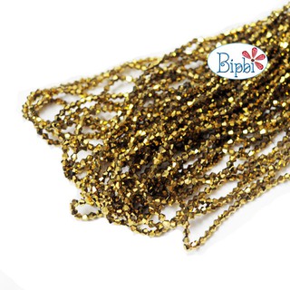 1 dây pha lê Trung Quốc màu vàng kim (loại đẹp)