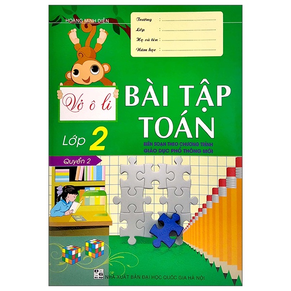 Sách Vở Ô Li Bài Tập Toán Lớp 2 - Quyển 2