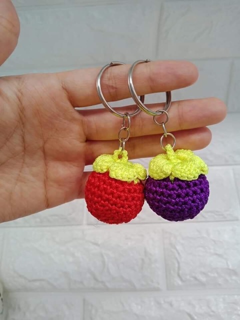 Móc khoá len trái cây