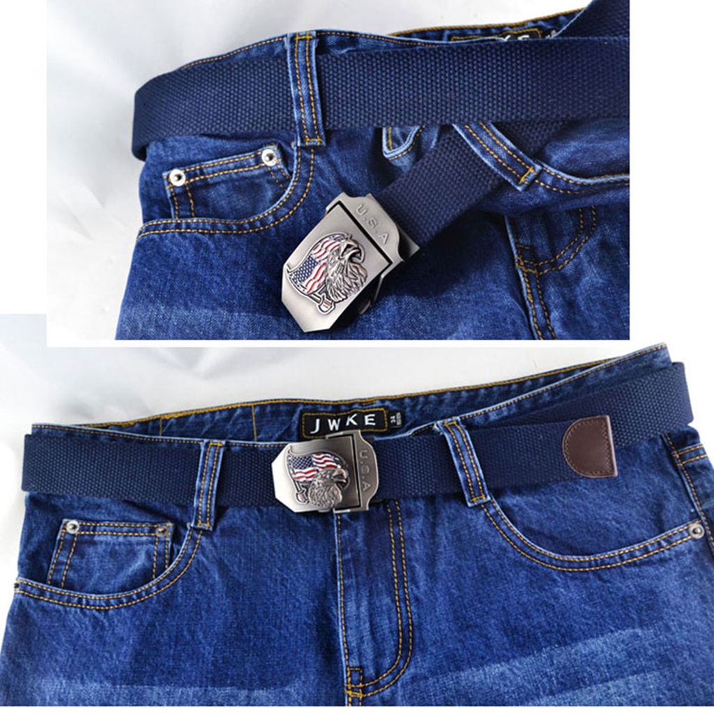 Thắt Lưng Nam Vải Bố Khóa Hợp Kim Thép Không Ghỉ Dây Vải Dù Cao Cấp Dài Bền Màu Trẻ Trung Năng Động.