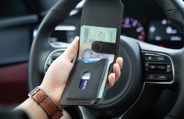 [Da thật] Ví da thật kẹp tiền Minimal 2