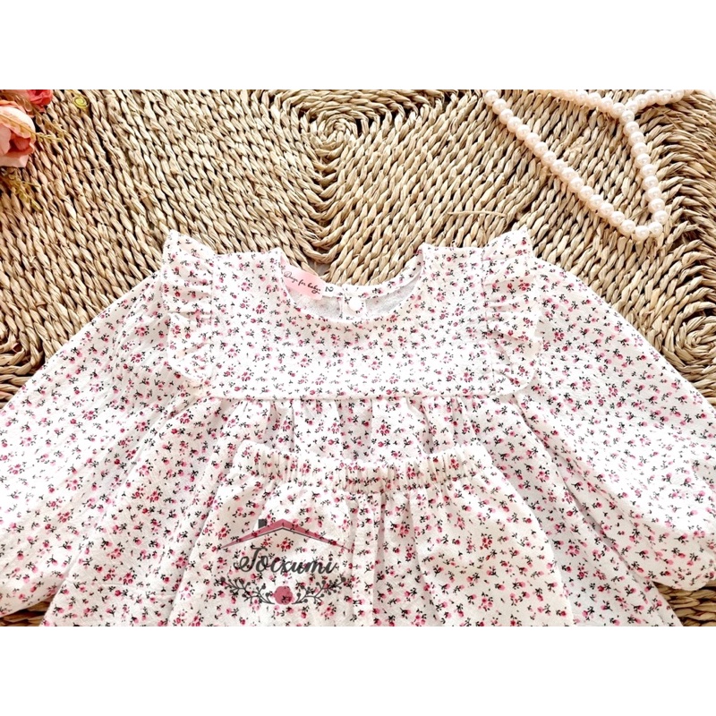 Set bộ dài cánh tiên hoa nhí hồng - Tocxumi