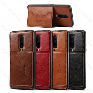 Bao da điện thoại có giá đỡ và ngăn đựng thẻ cho One Plus7 One Plus 7Pro One Plus6 One Plus6T One Plus5T