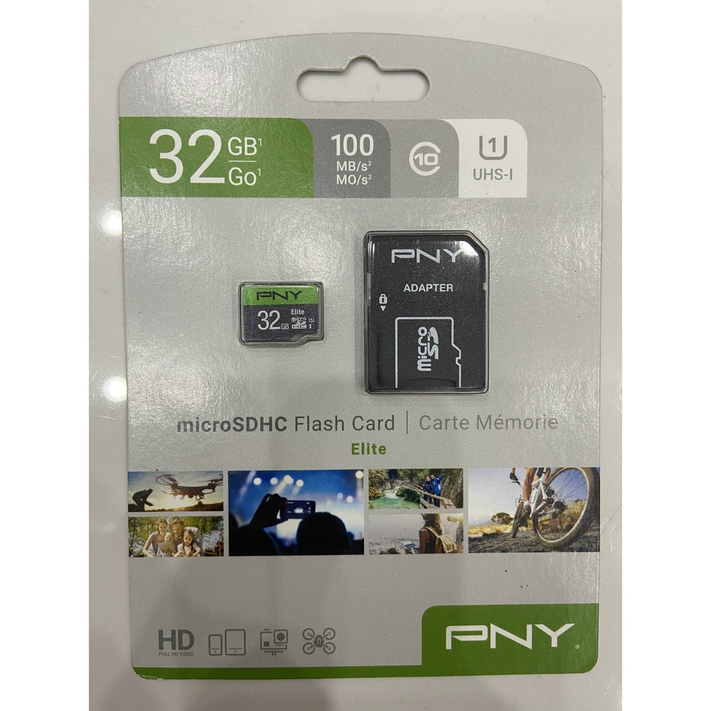Thẻ nhớ MicroSDXC 128GB và 32G  PNY Elite 100 MBs