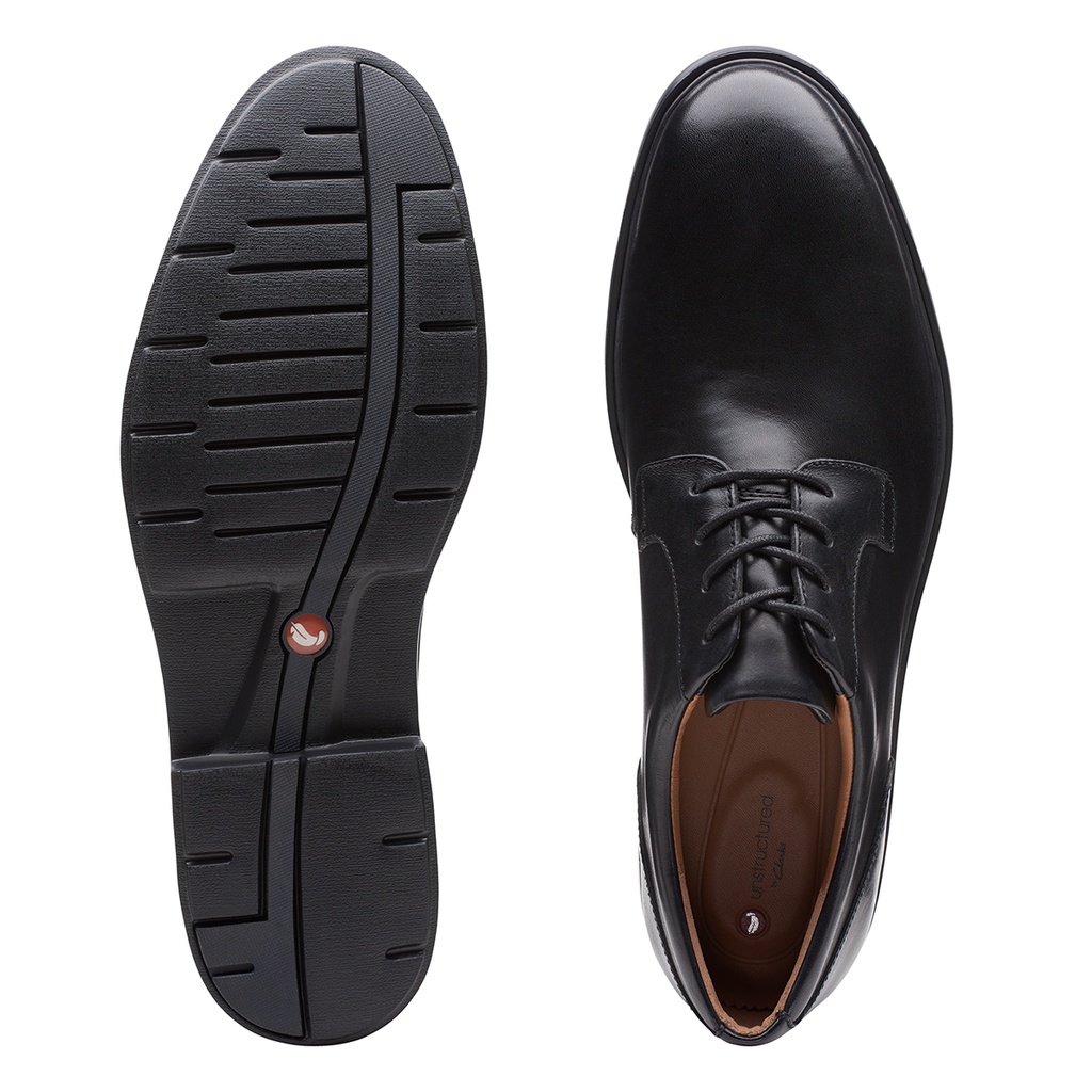 Giày Da Nam CLARKS Un Tailor Tie Hai Màu Đen và Nâu