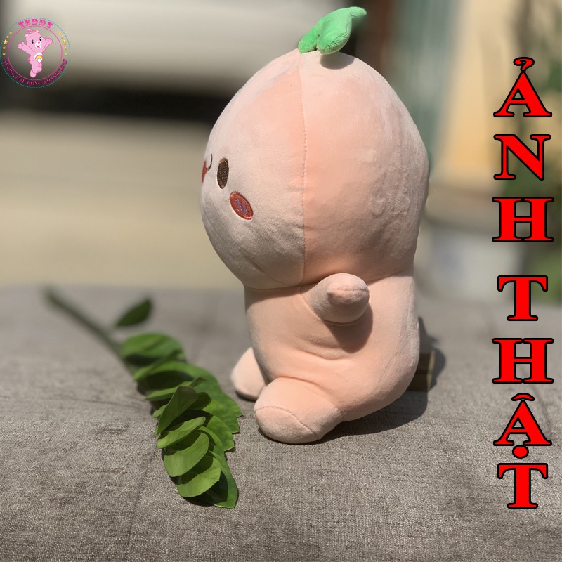 Gấu Bông Rau Mầm Củ Cải Siêu Dễ Thương Size 40Cm Vải Nhung Co Dãn 4 Chiều Hàng Xuất Siêu Thị