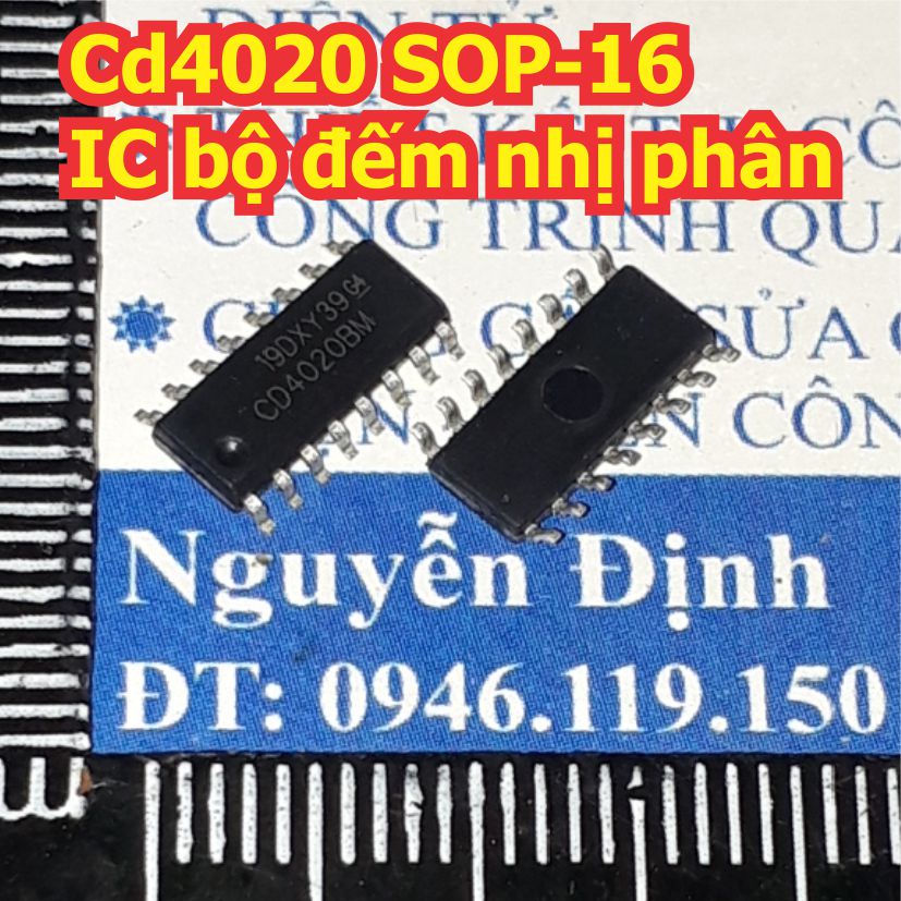 5 con CD4020 SOP-16 IC bộ đếm nhị phân kde2061