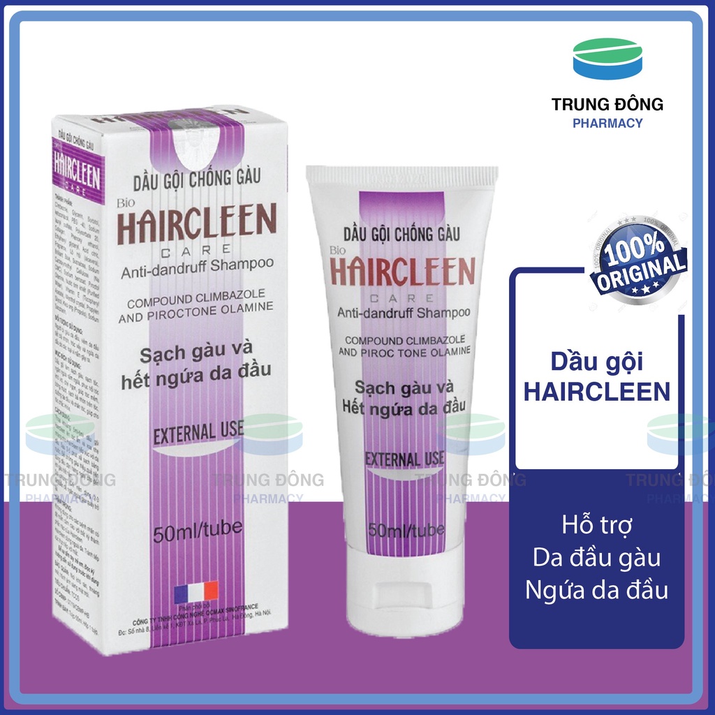 Dầu gội chống gầu HAIRCLEEN, sạch gàu hết ngứa da đầu - Trung Đông Pharmacy