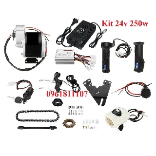 Kit chuyển xe đạp điên motor gt 24v 250w