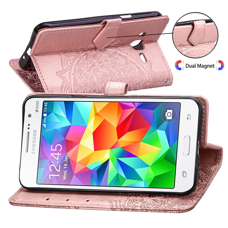 Phone Case Samsung Galaxy G530/J2 Prime/SM G530F Wallet PU Leather Flip Case Cover