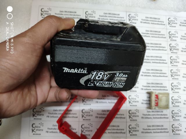 Miếng chèn tăng chiều cao cho vỏ pin gốc Makita 18v