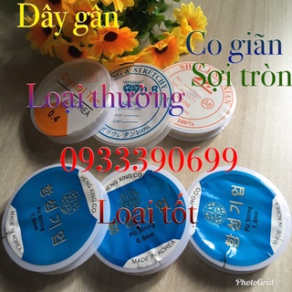 ☀️ ☀️ Dây gân - 1 cuộn cước chun co giãn sợi tròn 0.4-1mm