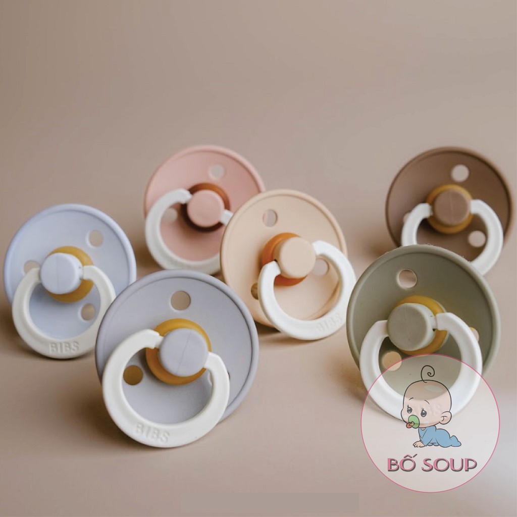 Ti Giả BIBS Đan Mạch Chính Hãng Cho Bé Kèm Nắp Trứng Hoặc Hộp Đựng Shop Bố Soup