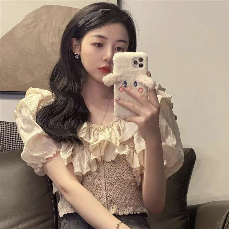 Áo Sơ Mi Chiffon Tay Ngắn Cổ Polo Thời Trang Mùa Hè Hàn Quốc 2022 Mới