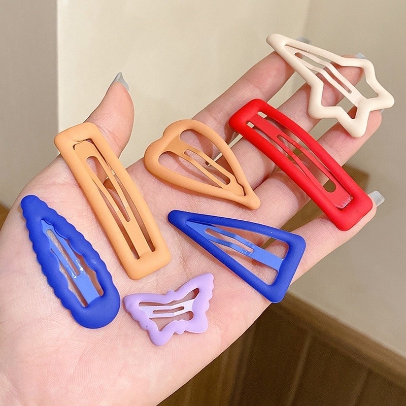 Bộ Kẹp Tóc Hình Ngôi Sao / Bướm Màu Sắc Dễ Thương Xinh Xắn