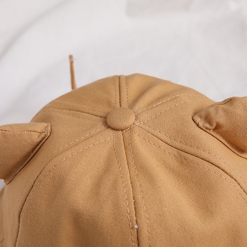 Nón Tai Bèo Chống Nắng Màu Trơn Phong Cách Nhật Bản Dễ Thương Cho Nữ