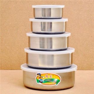 Bộ đựng thức ăn inox 5 món ( giá rẻ )