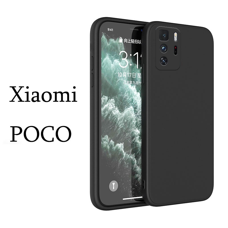 Ốp điện thoại khung viền dáng vuông cho Xiaomi POCO F4 X3 NFC F3 GT M4 M3 F2 Pro 4G 5G 2022