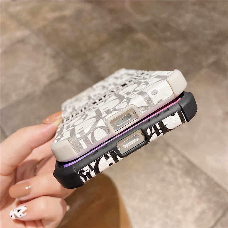 ! Dior!Ốp điện thoại thêu họa tiết thời trang cho iPhone 12/12Pro 12 11 Pro Max iPhone 7/8 Pro X XR XS