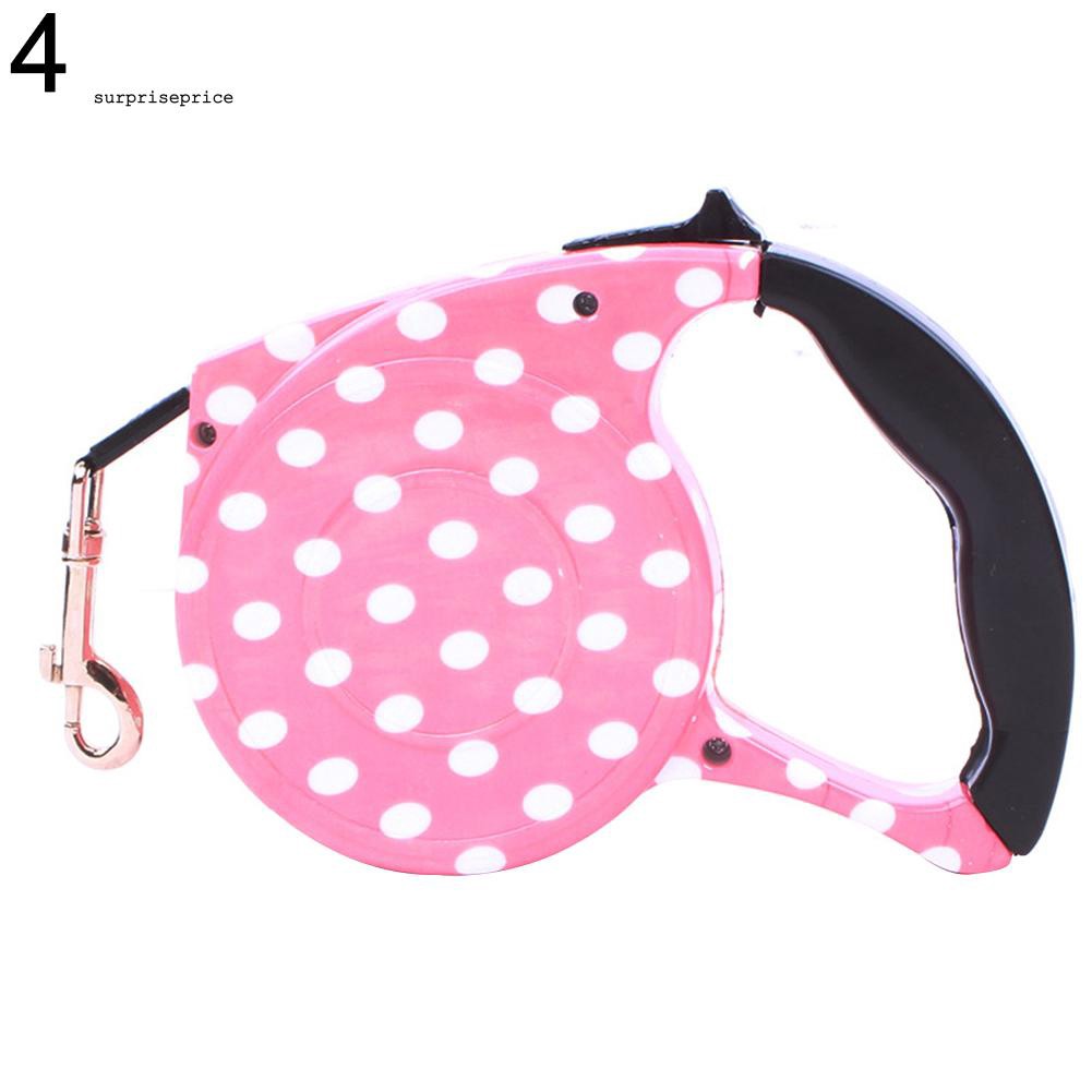 Phụ kiện dây dài 5m dùng để dắt cún và mèo đi dạo với nhiều họa tiết và màu sắc dễ thương