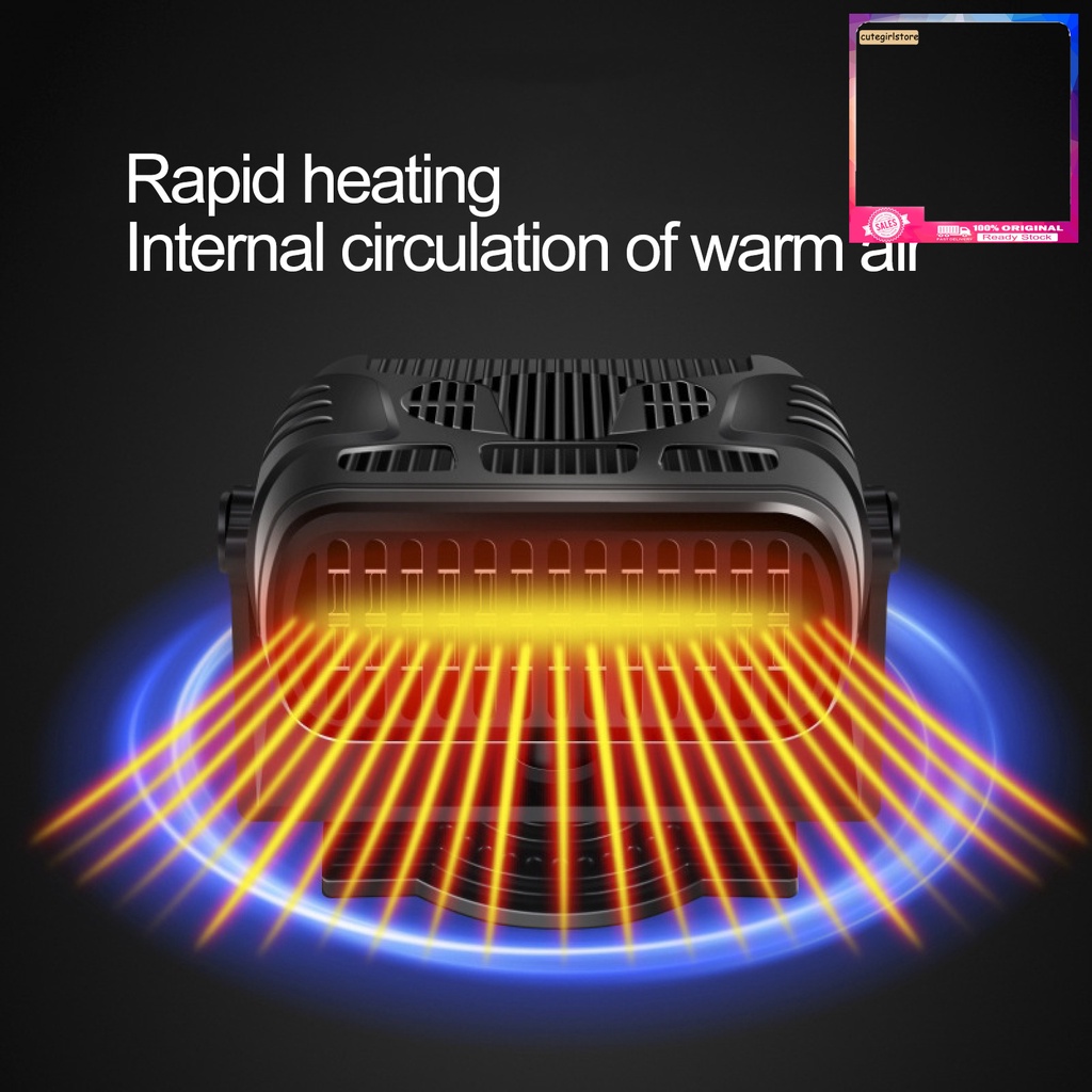 Quạt máy sưởi ấm xe hơi 12V tự tạo nhiệt làm nóng nhanh đa năng QCDZ_8301