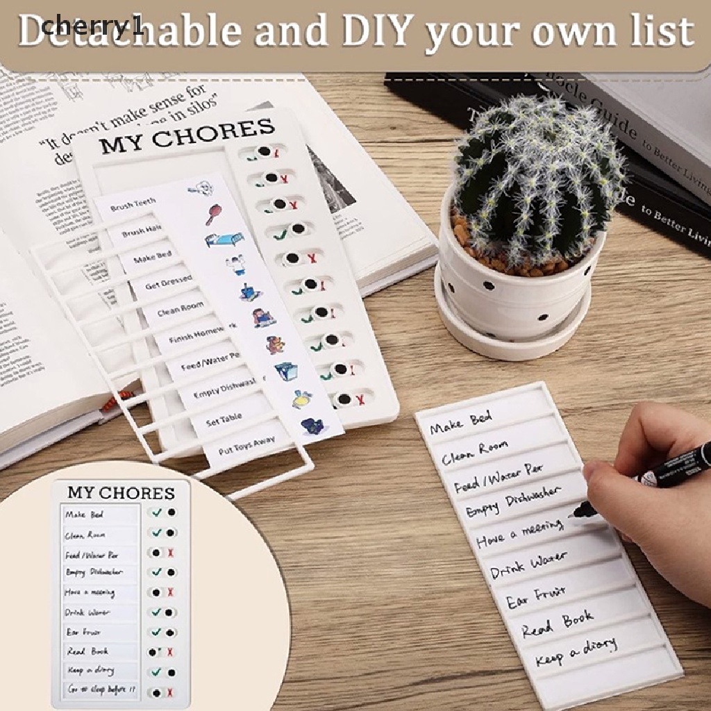 [cherry1] Bảng Ghi Chú Treo Tường Đa Năng Có Thể Điều Chỉnh My Chores