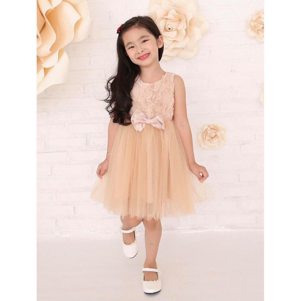 Váy đầm công chúa thiết kế bồng bềnh cho bé yêu
