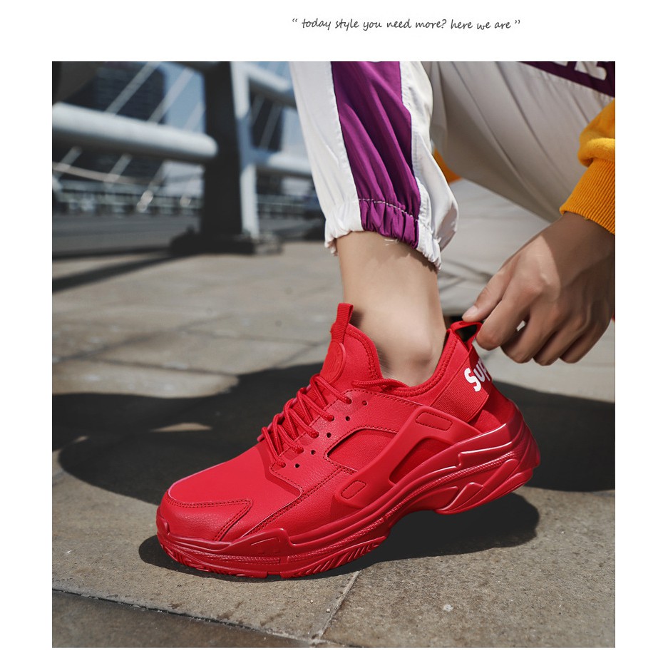 Giày nam sneaker phong cách Hàn Quốc 2019 (màu đỏ) | BigBuy360 - bigbuy360.vn