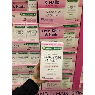 250 VIÊN HAIR SKIN NAIL NATURE'S BOUNTY MỸ
