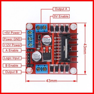 Mạch điều khiển động cơ DC L298N