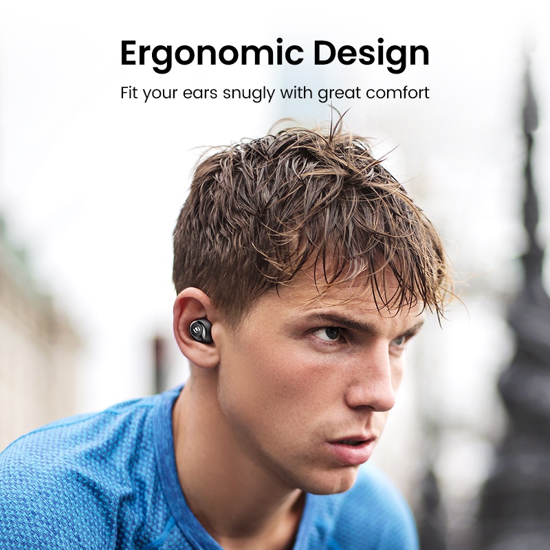 Tai Nghe Bluetooth Không Dây UGREEN WS102 TWS Chip Qualcomm Âm Thanh HIFI Mic Đàm Thoại Rõ Ràng Nút Cảm Ứng