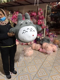 Gấu totoro ôm