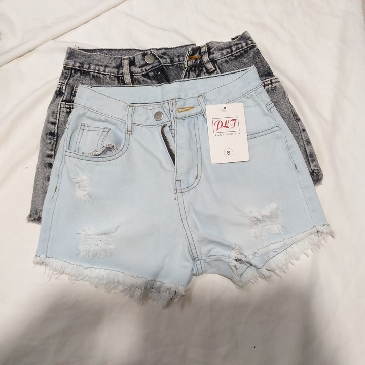 quần short jean lai tua cao cấp