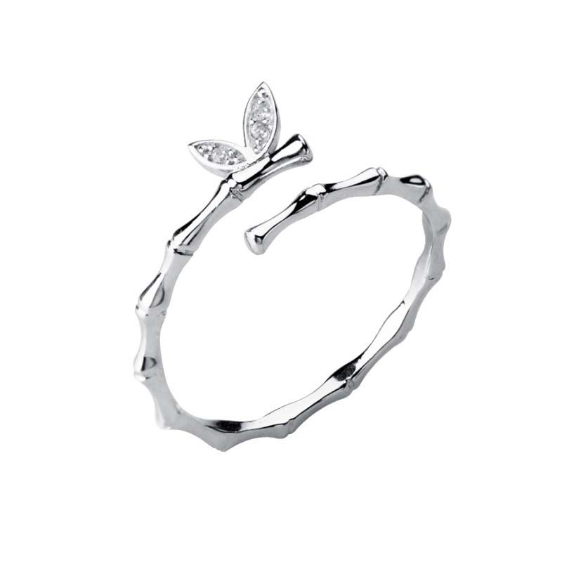 Nhẫn nữ họa tiết lá tre hợp thời trang có thể điều chỉnh ATJ2104P - ANTA Jewelry