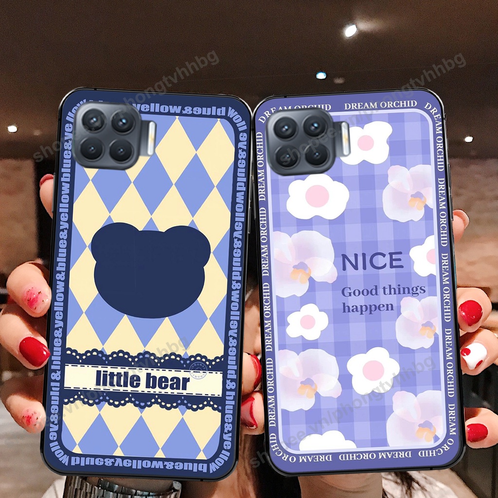 Ốp lưng Oppo A73 / A93 trái tim gấu thể thao , smile mặt cười cực cute