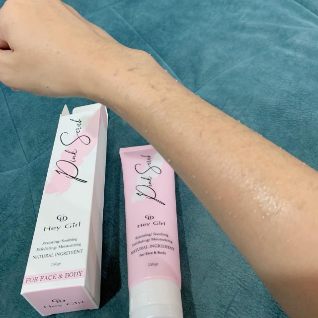 Tẩy Tế Bào Chết Dạng Gel Pink Scrub Cho Da Mặt, Body,Từ Dầu Cám Gạo, Nha Đam Sạch bã Nhờn, Hết Mụn 150g-Hà Mi mart | BigBuy360 - bigbuy360.vn