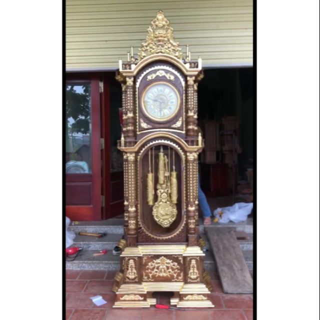 Đồng hồ 2m3 mun đuôi công ráp vàng
