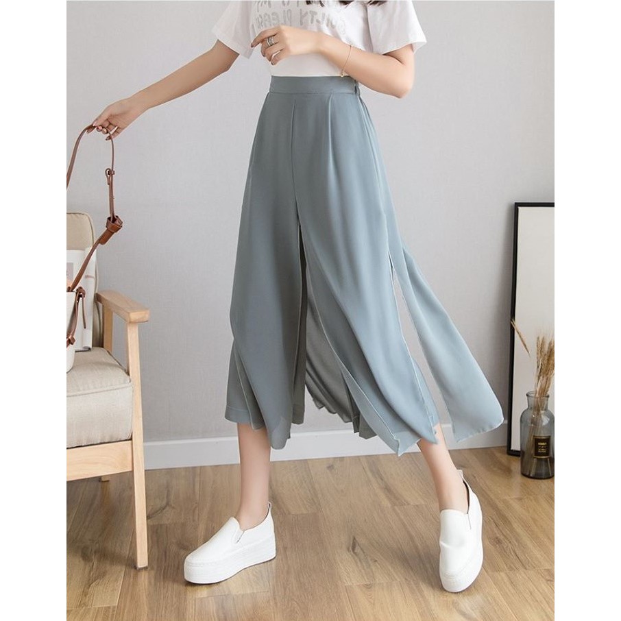 QUẦN XẺ TÀ GIẢ VÁY CÓ LÓT HÀN QUỐC