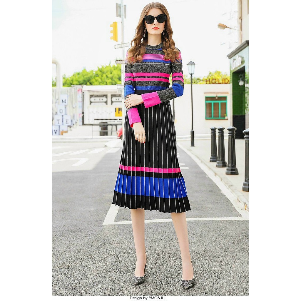 Set bộ len dệt kim Quảng Châu cao cấp D&R Fashion S002