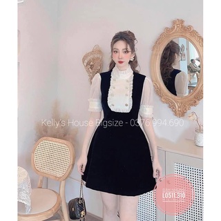 [Có Sẵn] Đầm Nhung Tiểu Thư Bigsize - ( Từ 45 - 100kg)