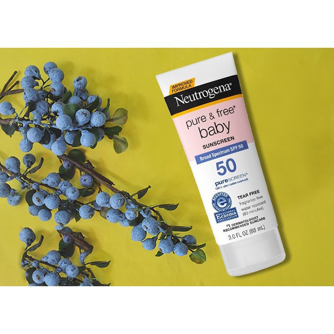 Kem Chống Nắng Cho Trẻ Em Neutrogena Pure & Free Baby Sunscreen Broad Spectrum SPF50+ (88ml) – 100% Authentic