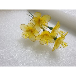 Combo 100 Hoa mai bằng vải voan